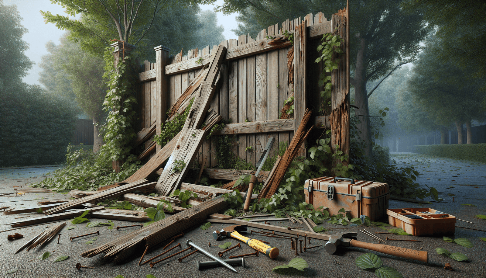 How To Repair Fence Sections Damaged By Weather Or Falling Trees With Fencemaster Houston How To Repair Fence Sections Damaged By Weather Or Falling Trees With Fencemaster Houston