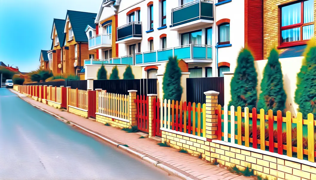 A secure privacy fence surrounds a cozy city backyard, providing safety and seclusion.