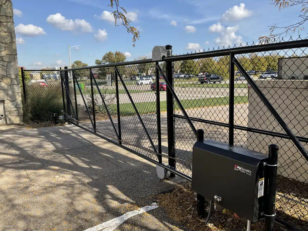 Corporate Campus Sliding Gate with Access Control